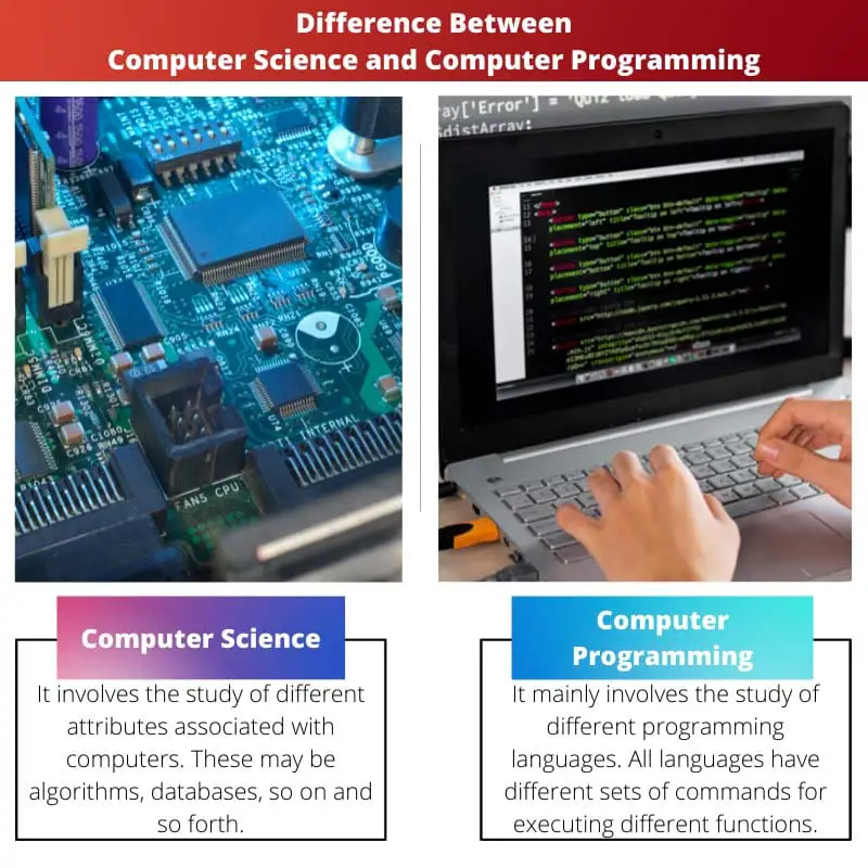 Difference Between Computer Science and Computer Programming