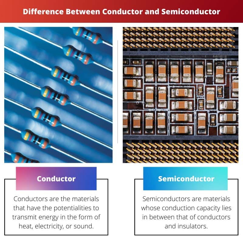 Difference Between Conductor and Semiconductor