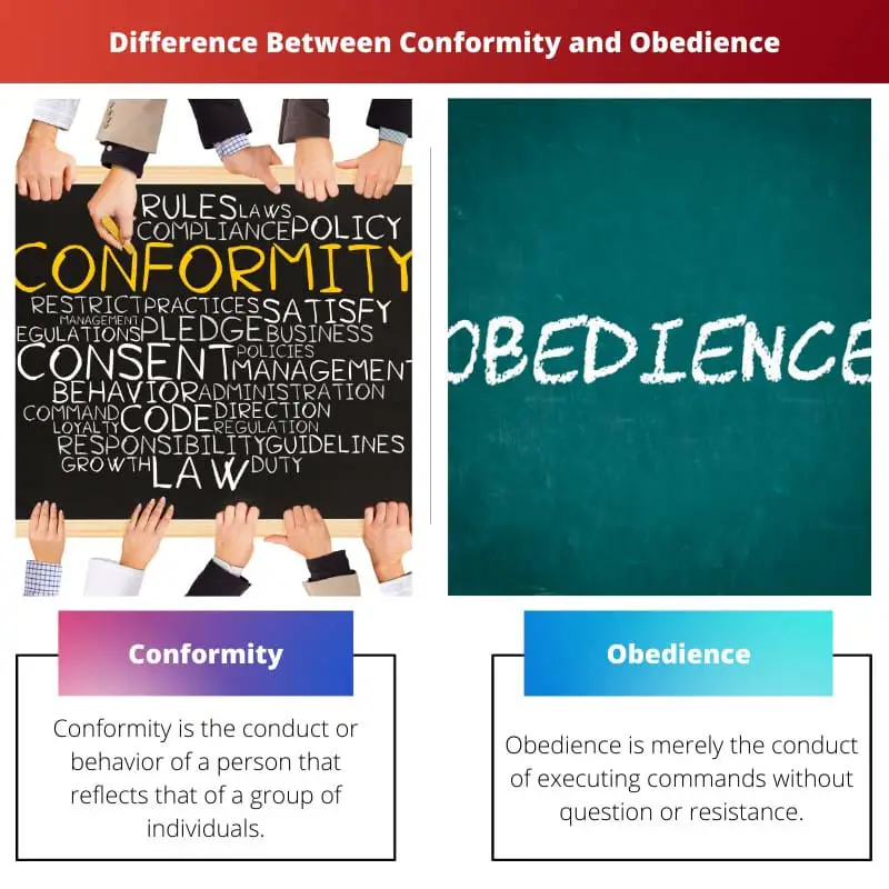 Difference Between Conformity and Obedience