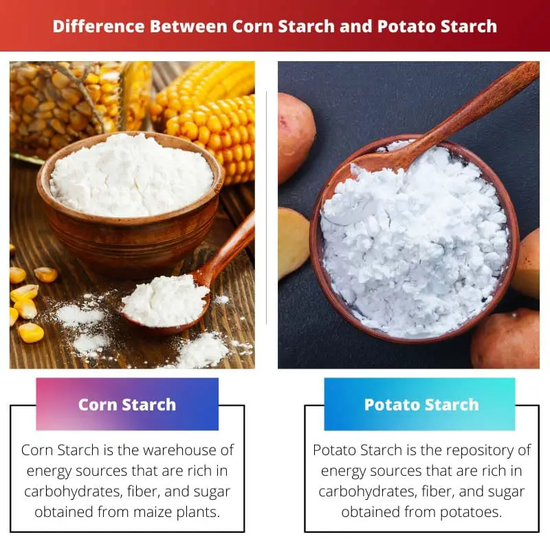 Difference Between Corn Starch and Potato Starch