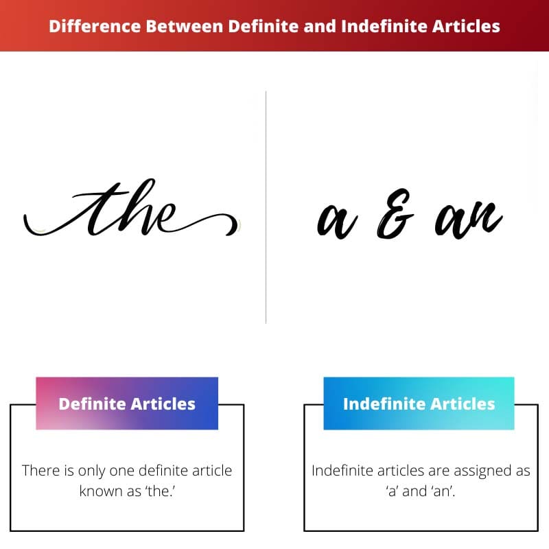 Difference Between Definite and Indefinite Articles
