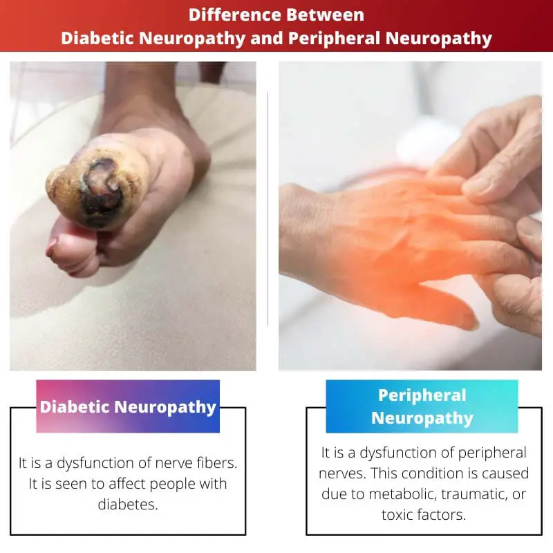 Difference Between Diabetic Neuropathy and Peripheral Neuropathy