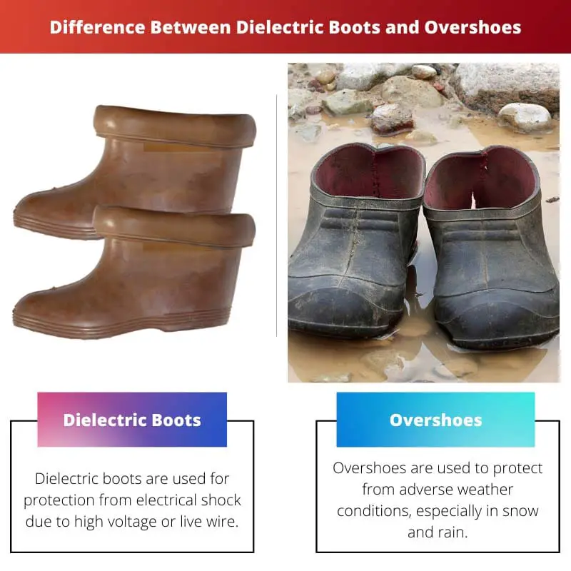 Difference Between Dielectric Boots and Overshoes