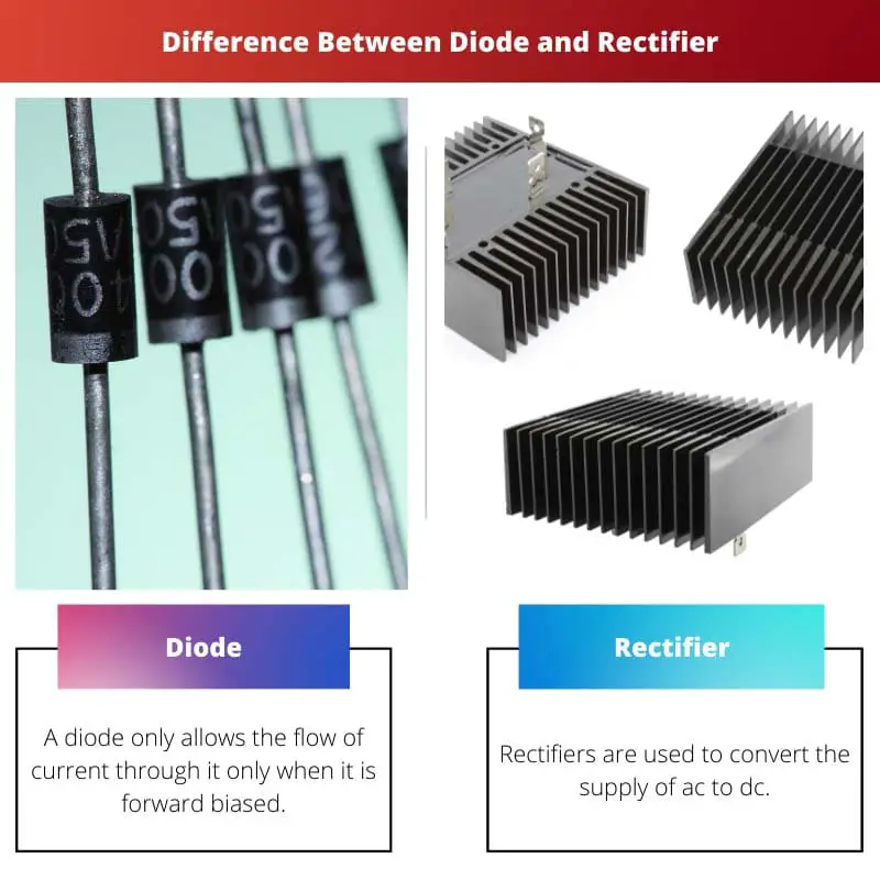 Difference Between Diode and Rectifier