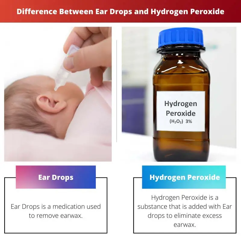 Difference Between Ear Drops and Hydrogen