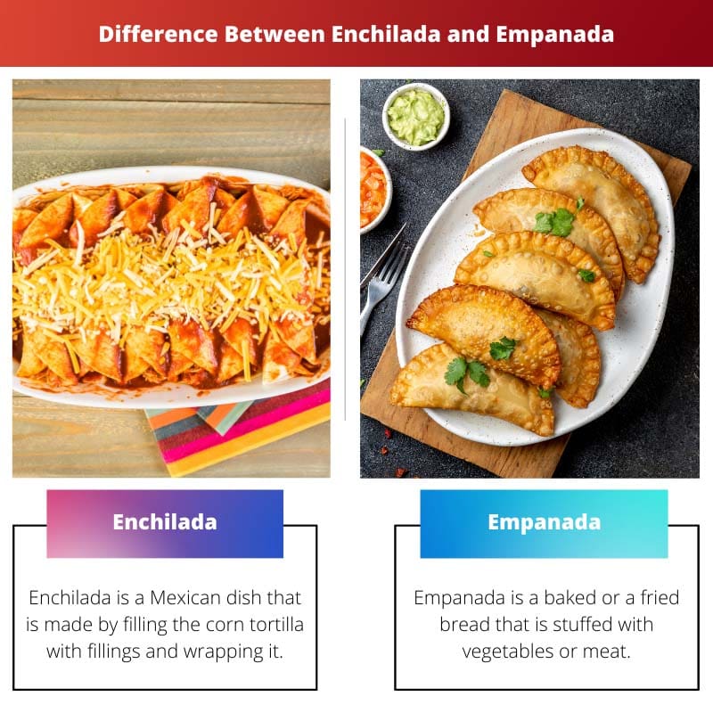 Difference Between Enchilada and Empanada