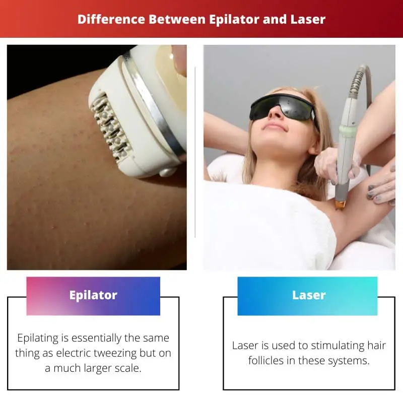 Difference Between Epilator and Laser