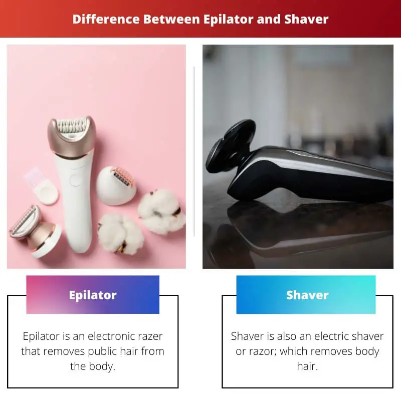 Difference Between Epilator and Shaver