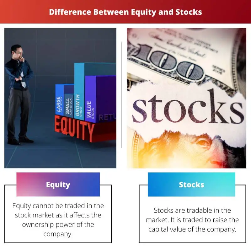 Difference Between Equity and Stocks