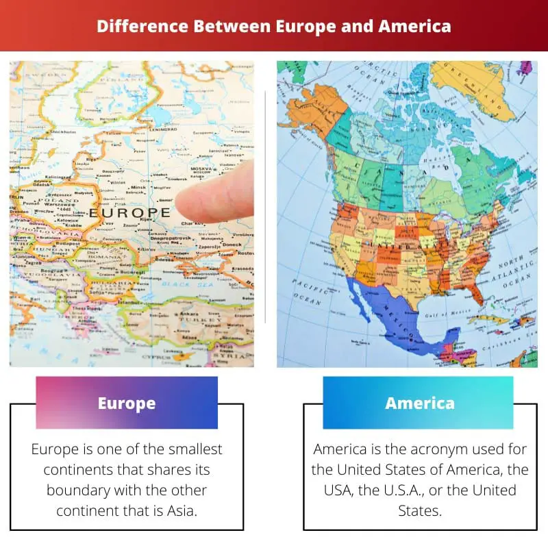 Difference Between Europe and America