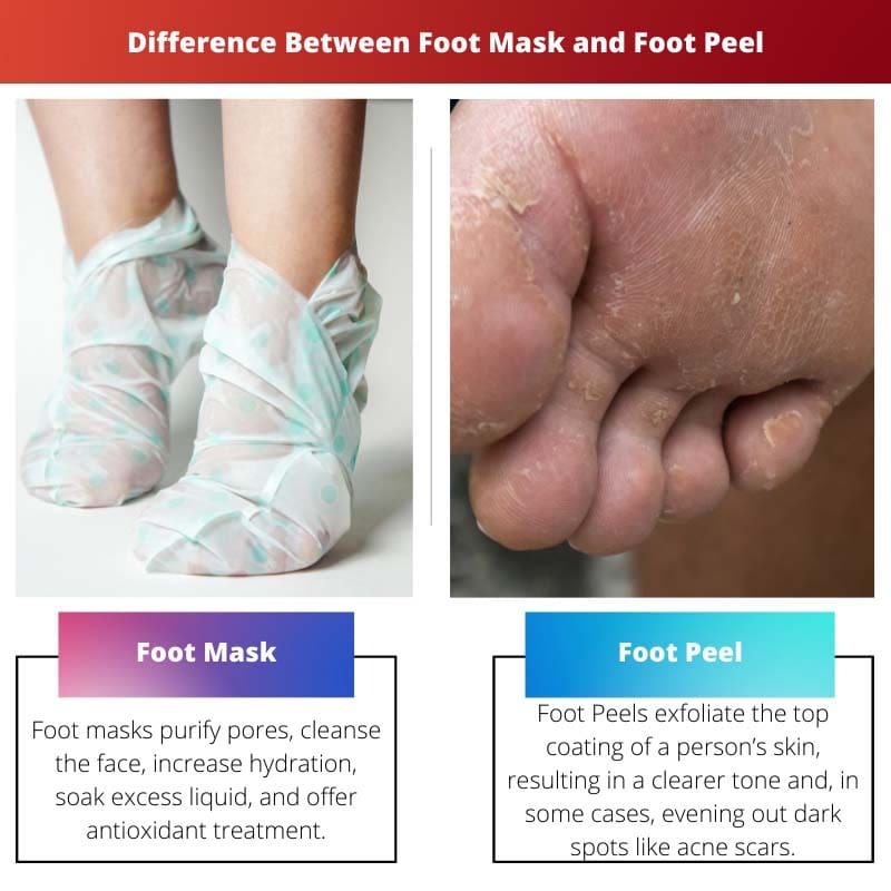 Difference Between Foot Mask and Foot Peel