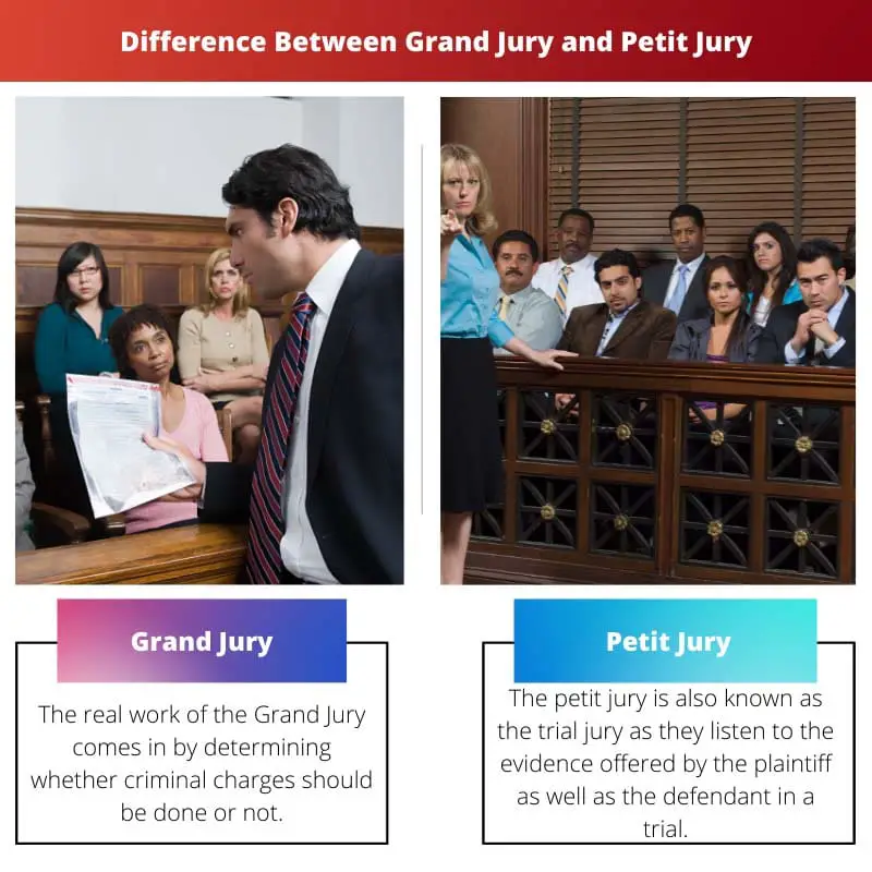 Difference Between Grand Jury and Petit Jury
