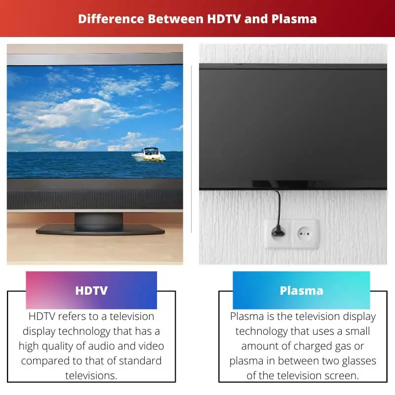 Difference Between HDTV and Plasma
