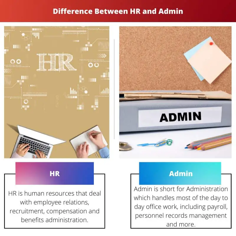 Difference Between HR and Admin