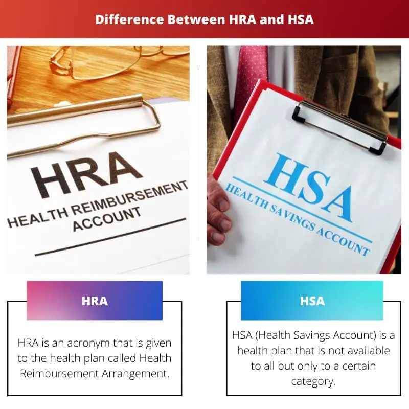 Difference Between HRA and HSA