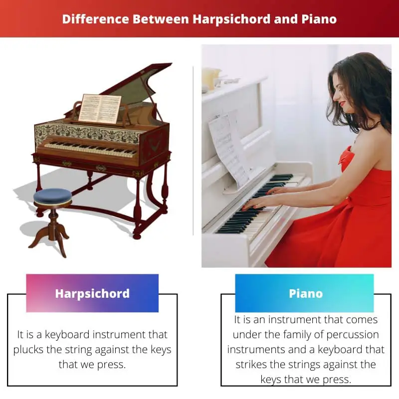 Difference Between Harpsichord and Piano