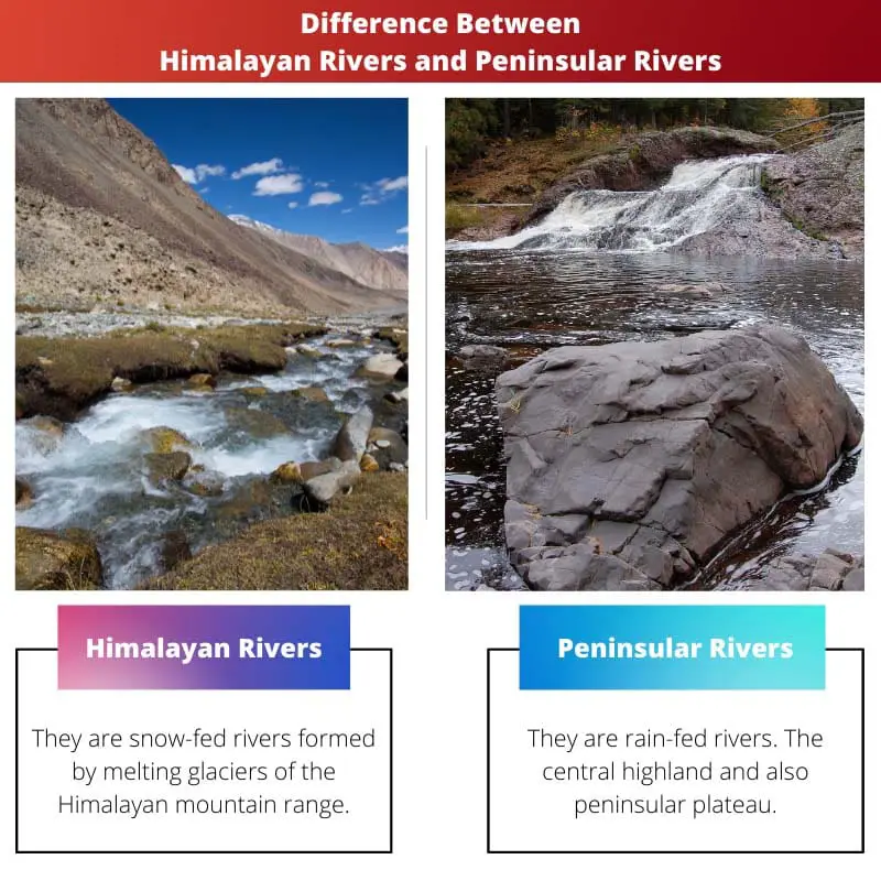 Difference Between Himalayan Rivers and Peninsular Rivers