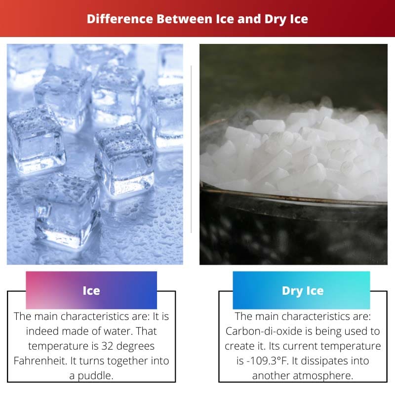 Difference Between Ice and Dry Ice