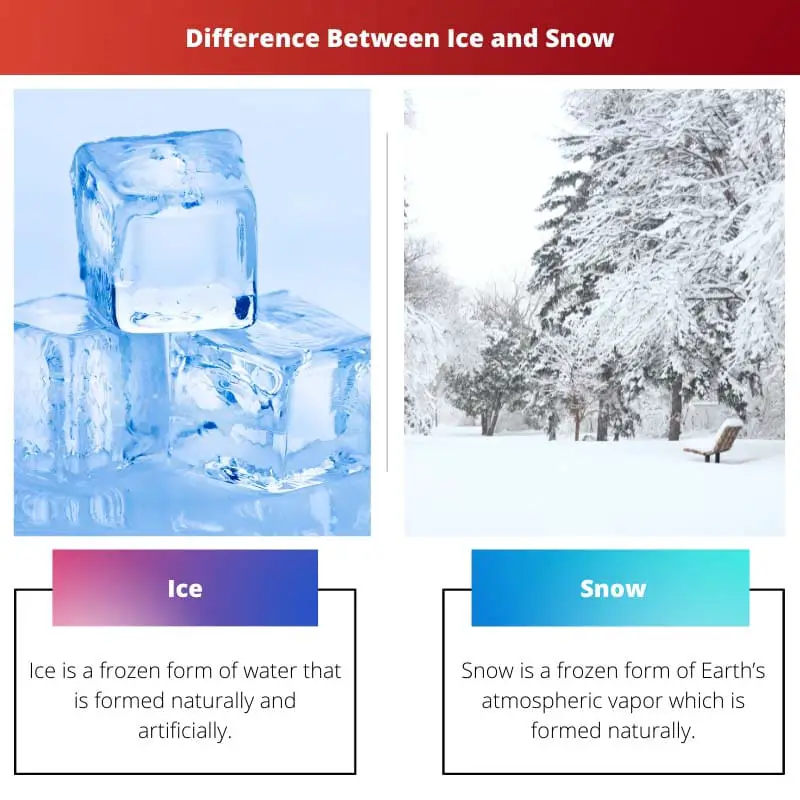 Difference Between Ice and Snow