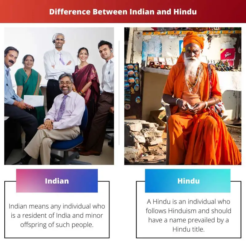 Difference Between Indian and Hindu