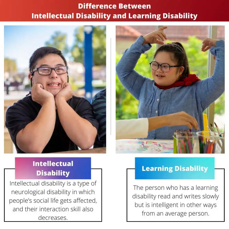 Difference Between Intellectual Disability and Learning Disability