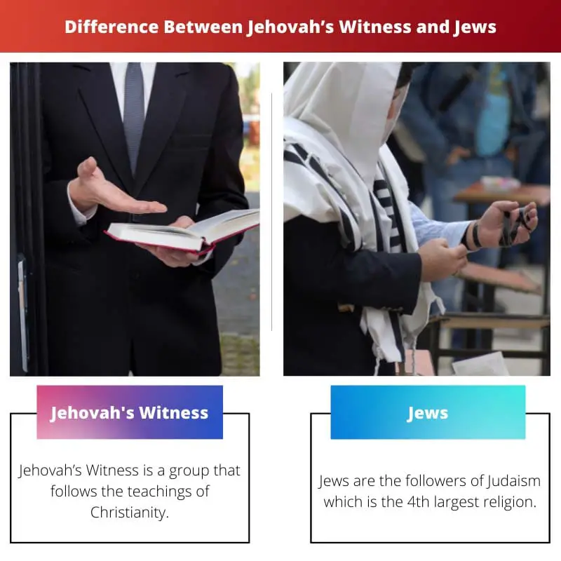 Difference Between Jehovahs Witness and Jews