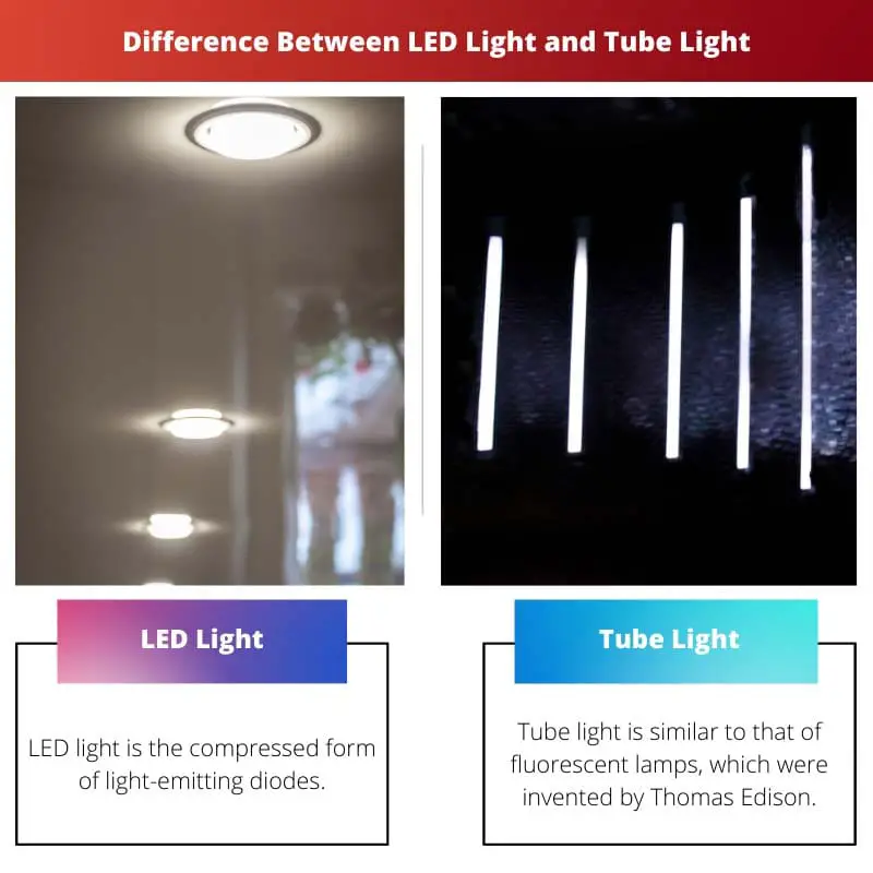 Difference Between LED Light and Tube Light