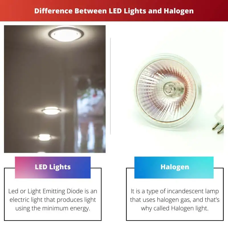 Difference Between LED Lights and Halogen