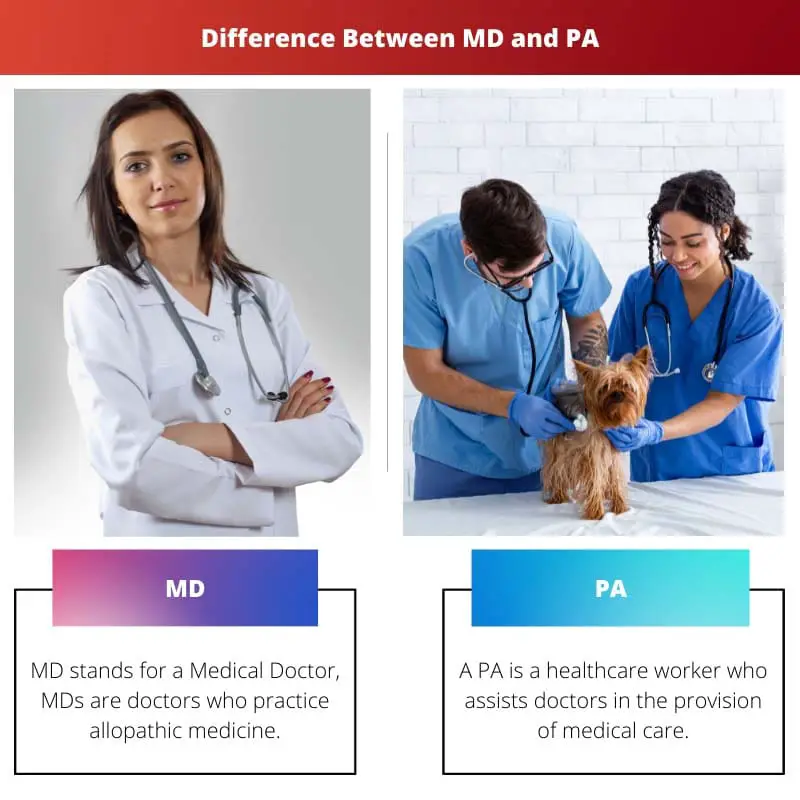 Difference Between MD and PA