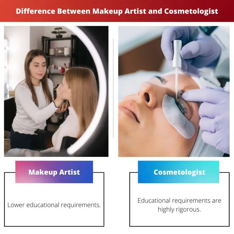 Difference Between Makeup Artist and Cosmetologist