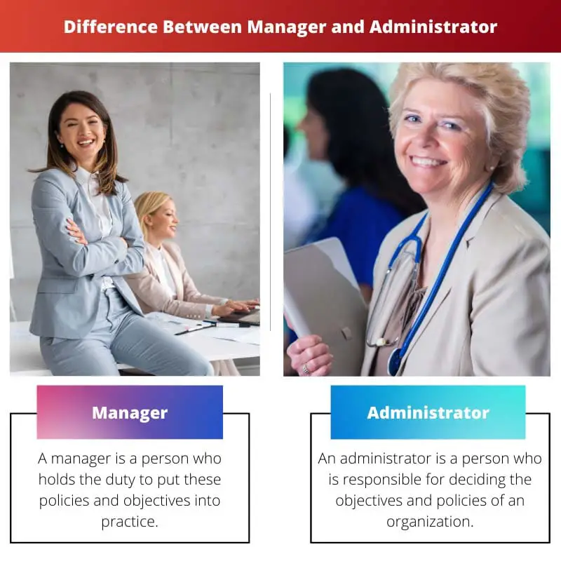Difference Between Manager and Administrator