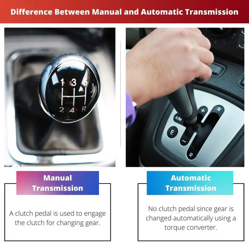 Difference Between Manual and Automatic Transmission
