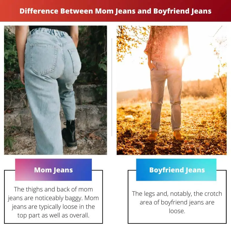 Difference Between Mom Jeans and Boyfriend Jeans