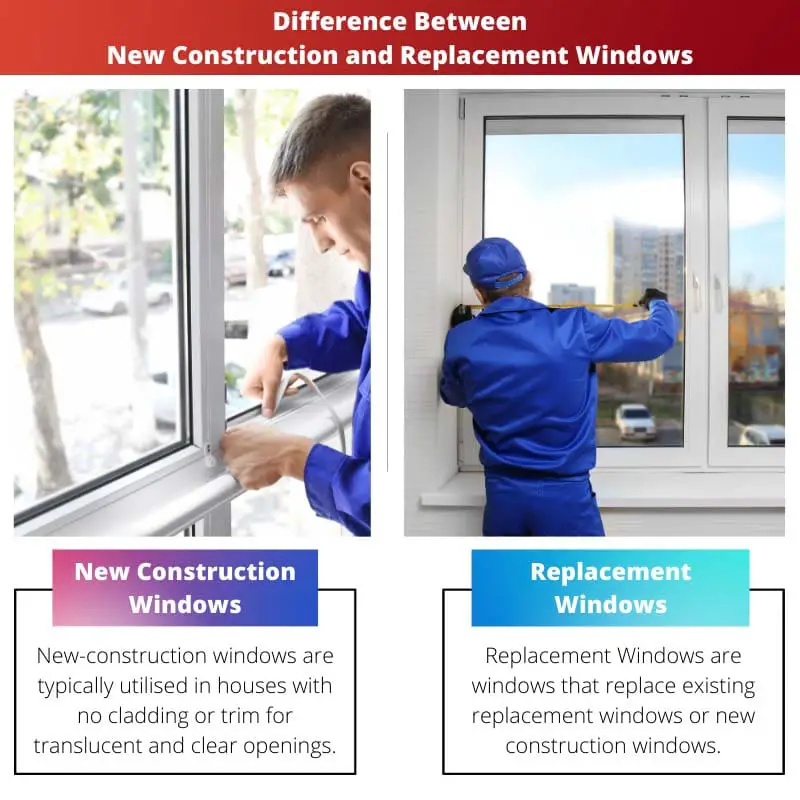 Difference Between New Construction and Replacement Windows