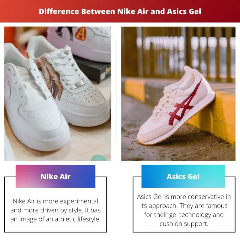 Difference Between Nike Air and Asics Gel