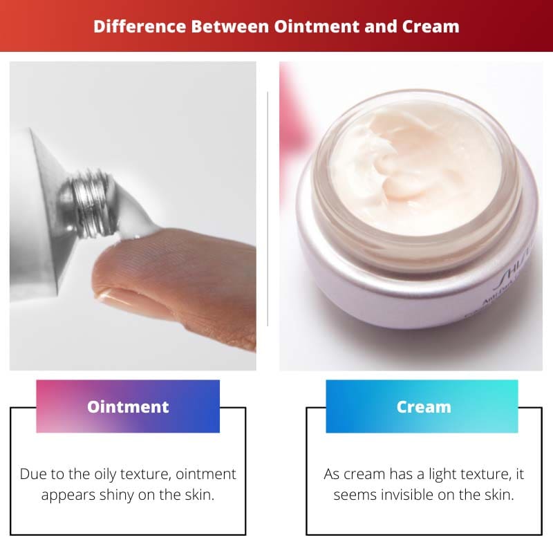 Difference Between Ointment and Cream