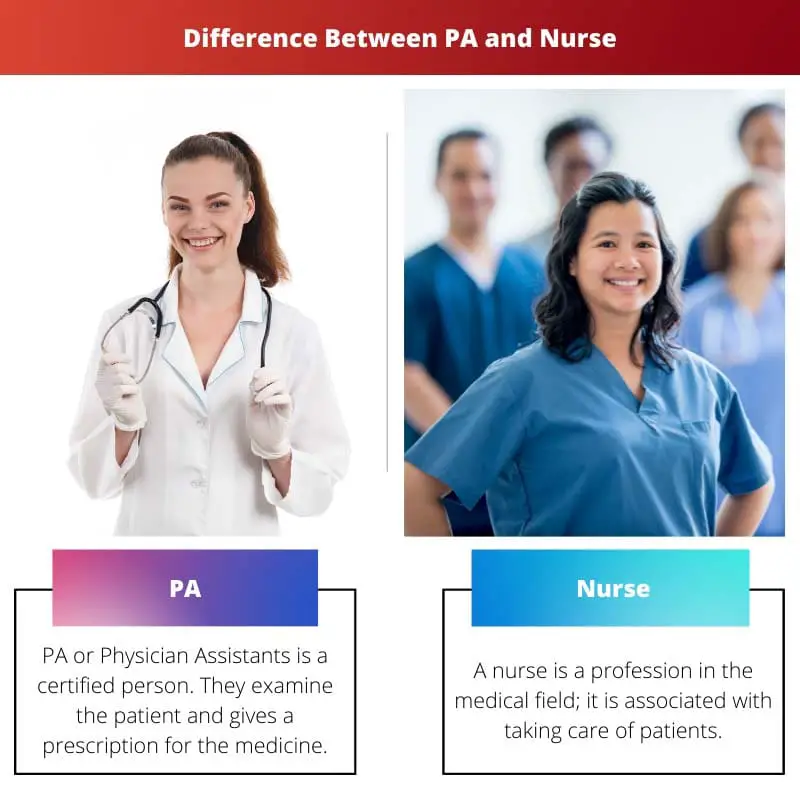 Difference Between PA and Nurse