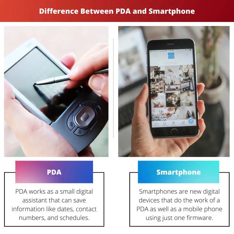 Difference Between PDA and Smartphone