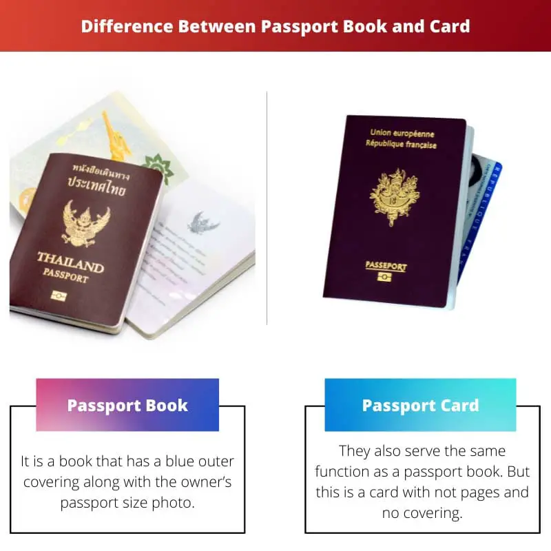 Difference Between Passport Book and Card