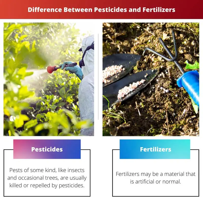 Difference Between Pesticides and Fertilizers