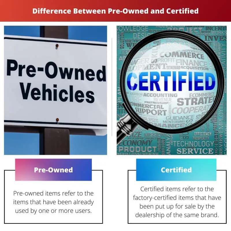 Difference Between Pre Owned and Certified