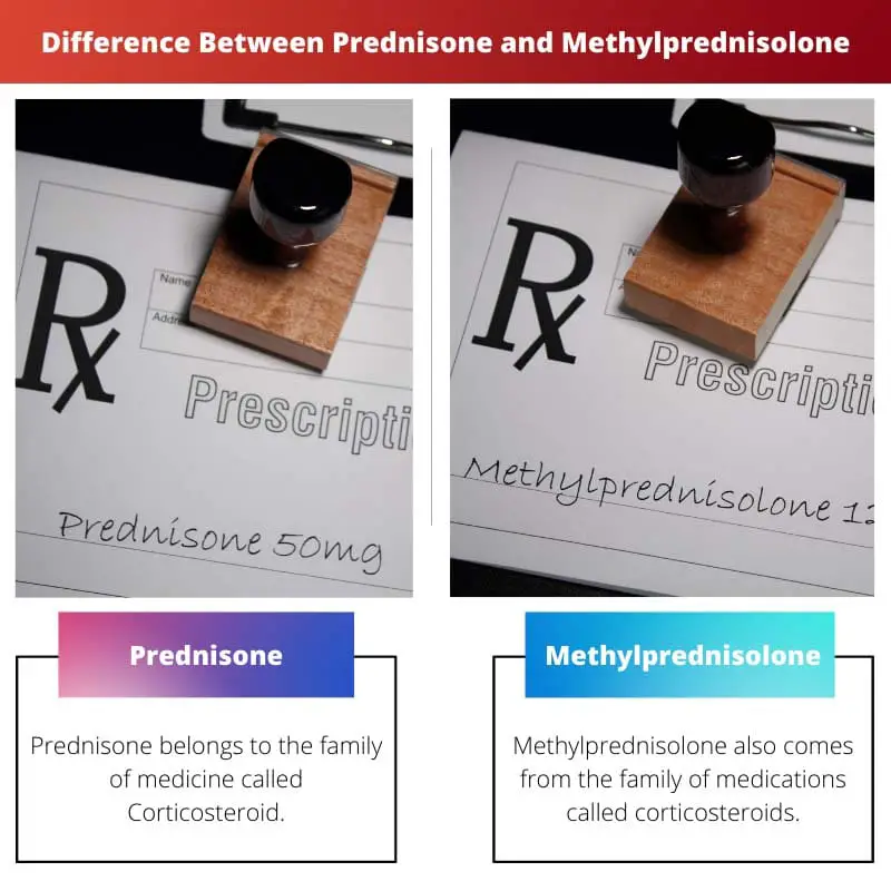 Difference Between Prednisone and Methylprednisolone