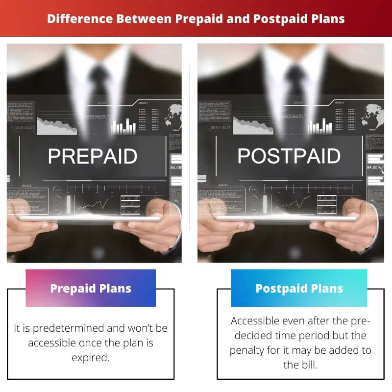 Difference Between Prepaid and Postpaid Plans
