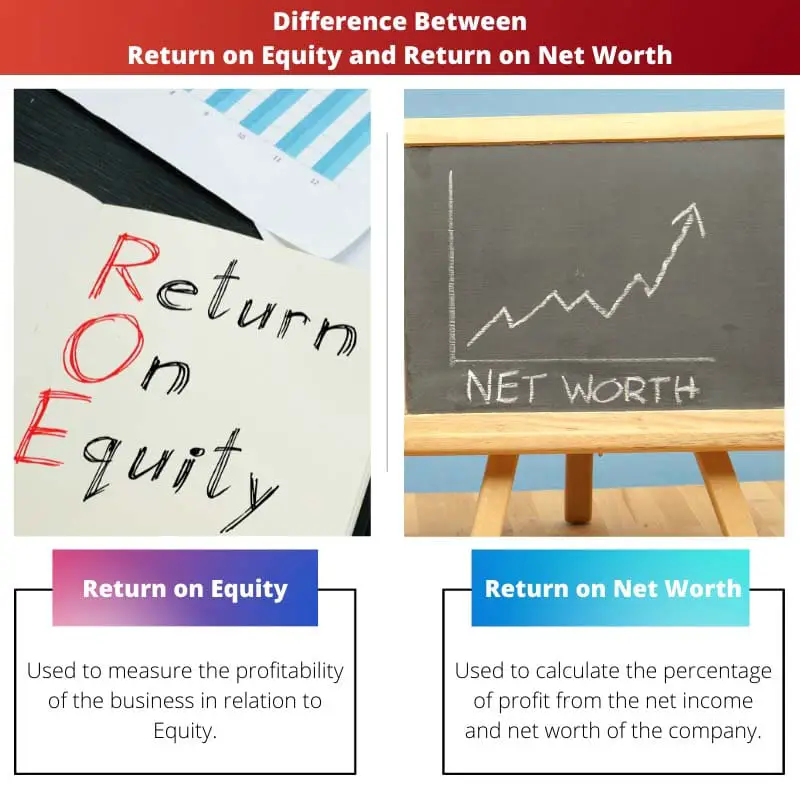 Difference Between Return on Equity and Return on Net Worth