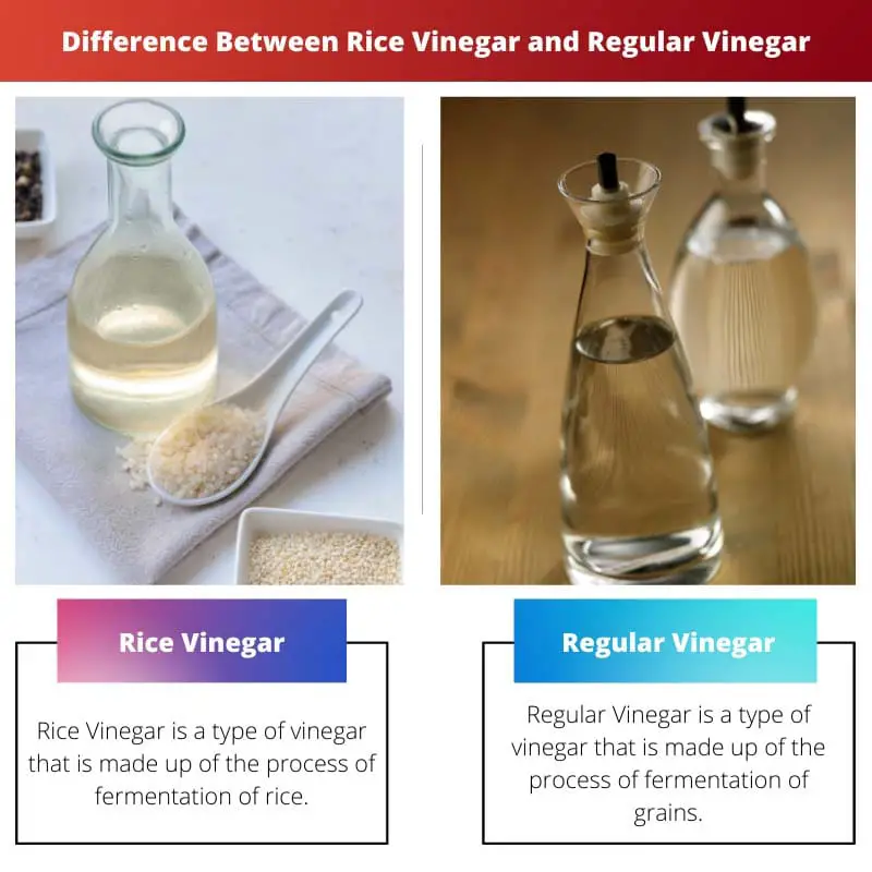 Difference Between Rice Vinegar and Regular Vinegar