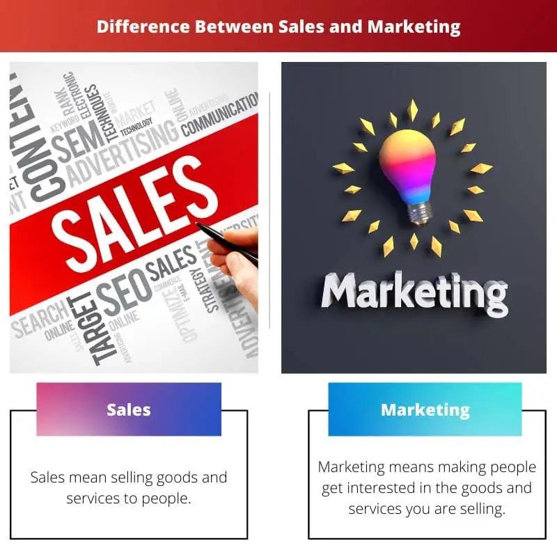 Difference Between Sales and Marketing