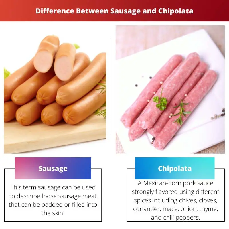 Difference Between Sausage and Chipolata