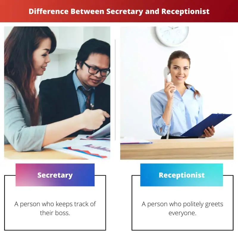 Difference Between Secretary and Receptionist