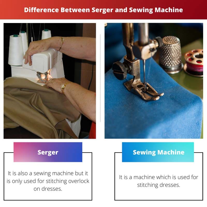 Difference Between Serger and Sewing Machine