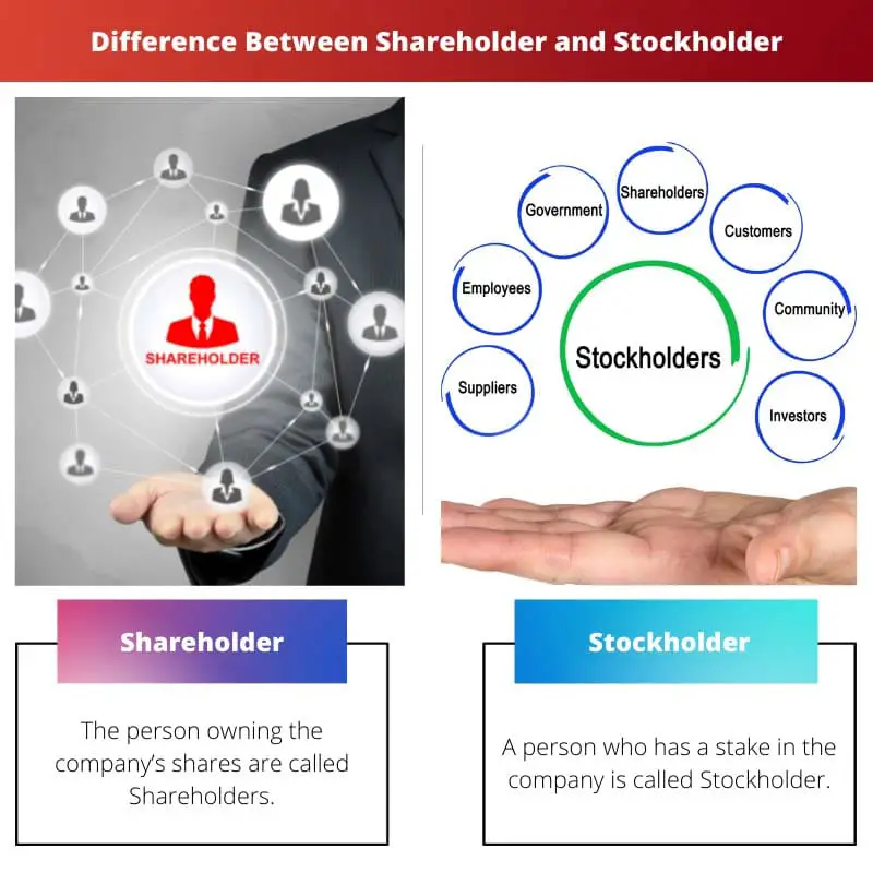 Difference Between Shareholder and Stockholder